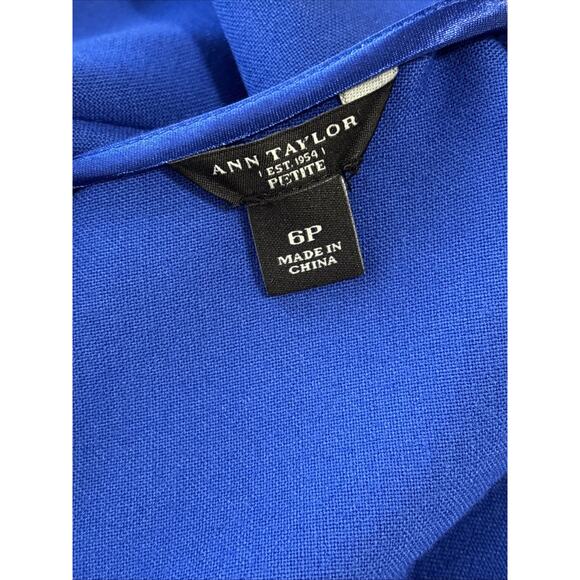 Ann Taylor Modern Shift Dress Size 6 Petite Minimalist Career Cocktail Wedding - Picture 3 of 10